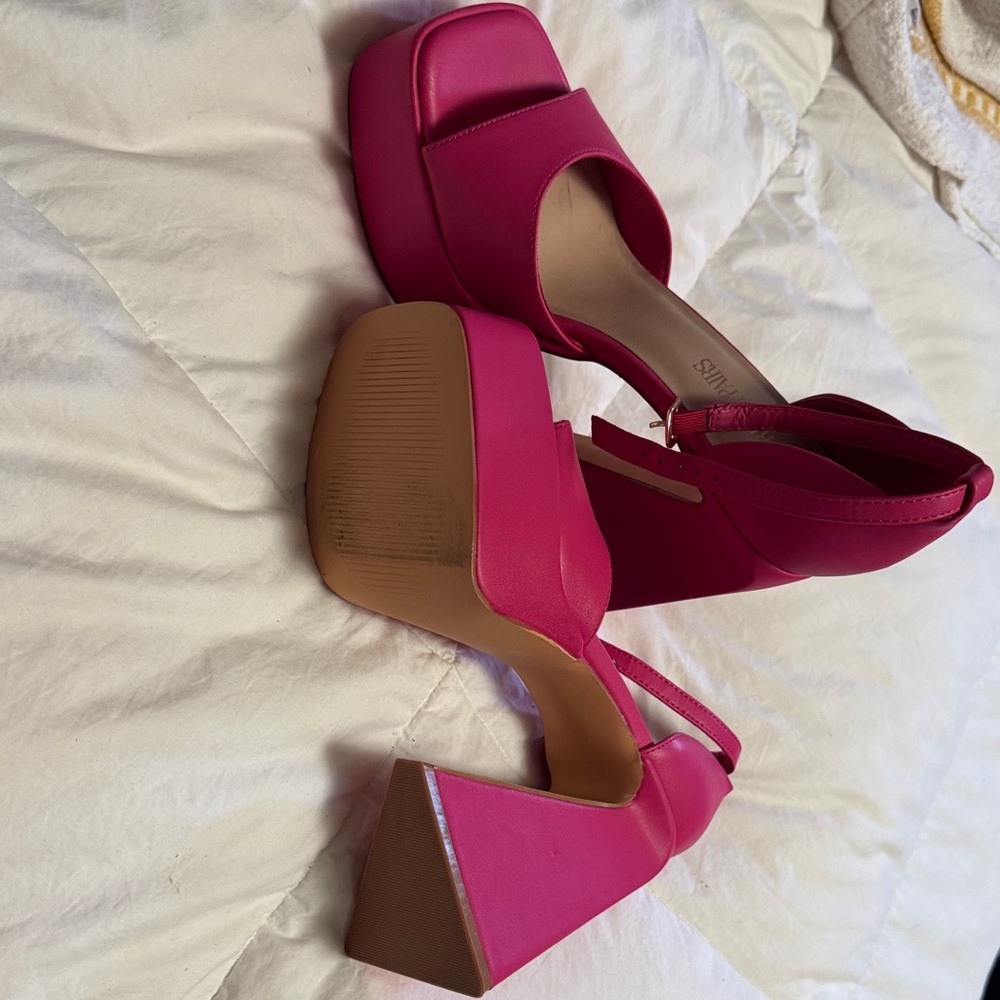 Pink Platform Heels - Picture 2 of 3